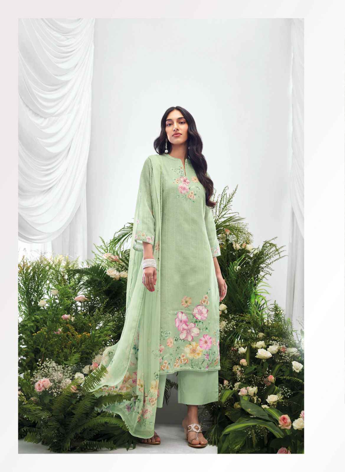 Ganga Ahren Embroidered Designer Salwar Suits ( 6 Pcs Catalogue )