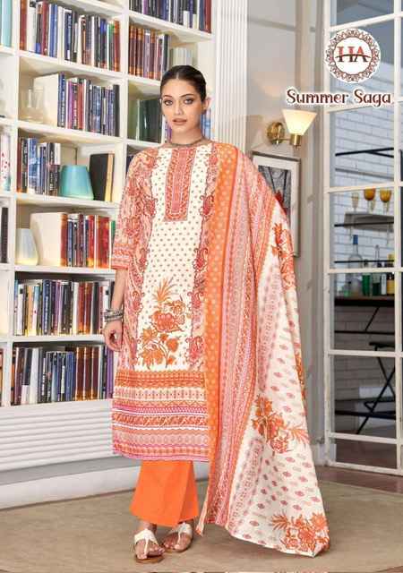 Harshit Fashion Summer Saga Suits - Wholesale Market Surat ( 8 Pcs Catalogue )