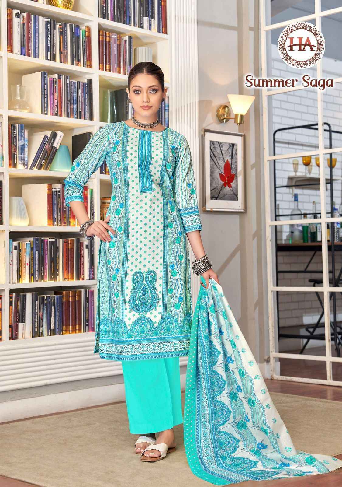 Harshit Fashion Summer Saga Suits - Wholesale Market Surat ( 8 Pcs Catalogue )