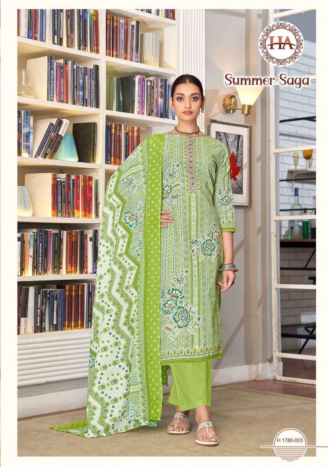 Harshit Fashion Summer Saga Suits - Wholesale Market Surat ( 8 Pcs Catalogue )