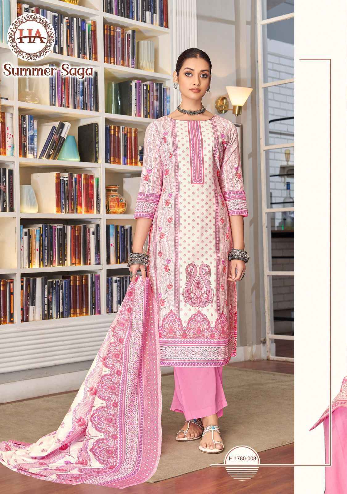 Harshit Fashion Summer Saga Suits - Wholesale Market Surat ( 8 Pcs Catalogue )