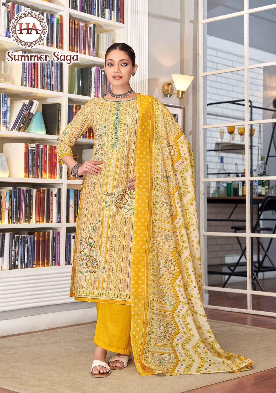 Harshit Fashion Summer Saga Suits - Wholesale Market Surat ( 8 Pcs Catalogue )