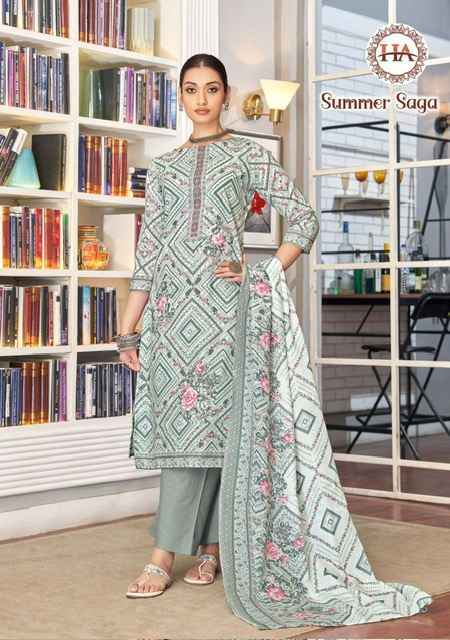 Harshit Fashion Summer Saga Suits - Wholesale Market Surat ( 8 Pcs Catalogue )