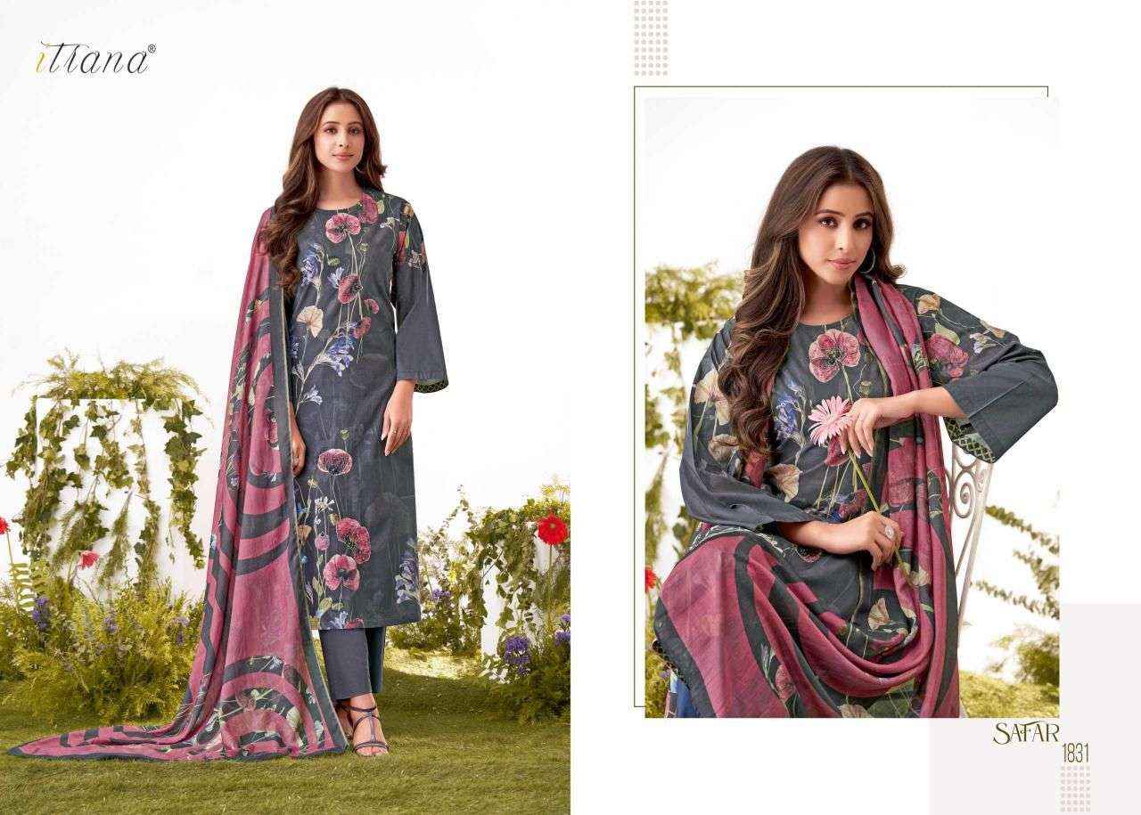 ITRANA SAFAR LAWN COTTON DIGITAL PRINT WITH HAND WORK SUIT Wholesale Price ( 6 Pcs Catalog )