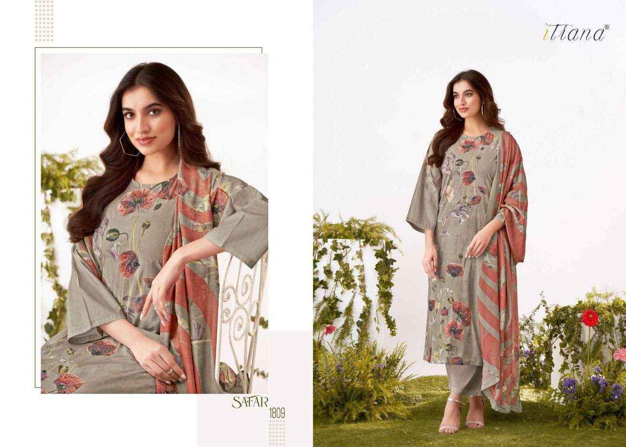 ITRANA SAFAR LAWN COTTON DIGITAL PRINT WITH HAND WORK SUIT Wholesale Price ( 6 Pcs Catalog )