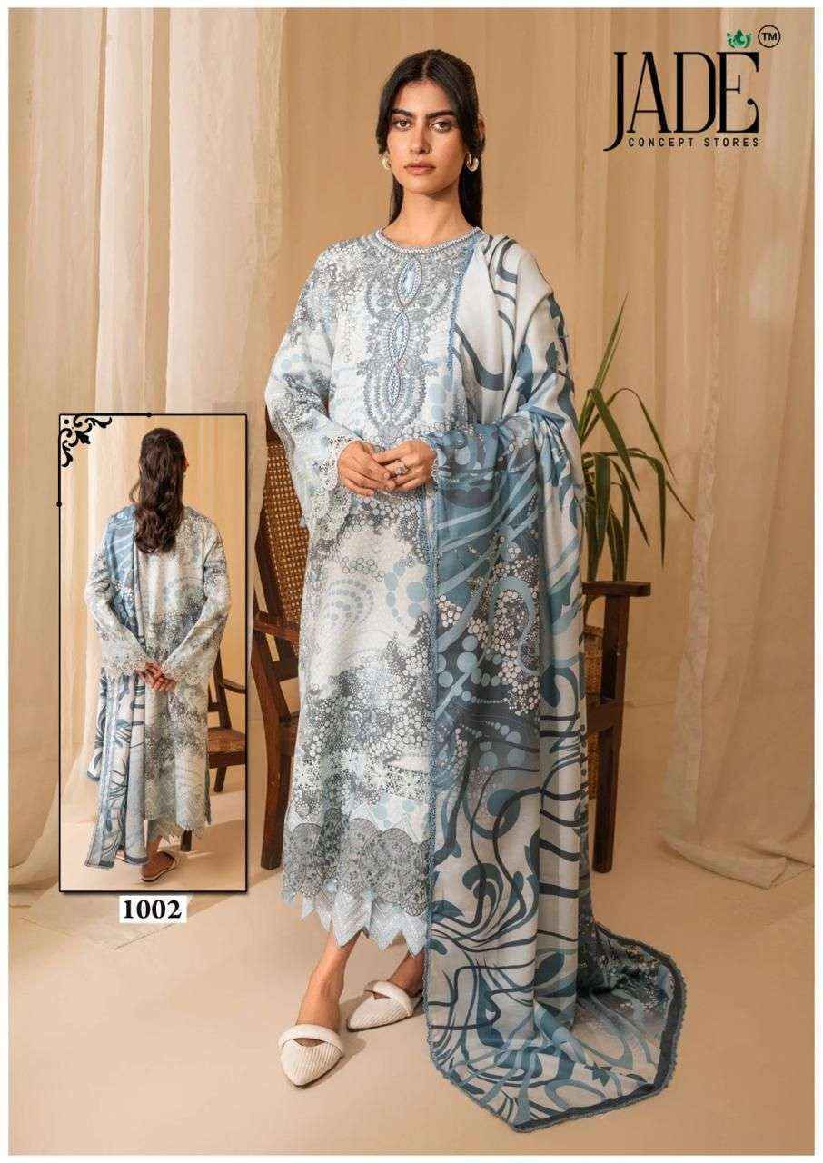 Jade Bin Saeed Heavy Luxury Vol 10 Wholesale Cotton Dress Material ( 6 pcs Catalogue )