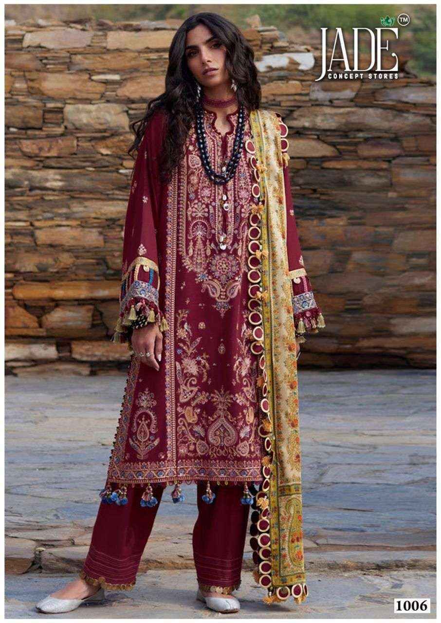 Jade Bin Saeed Heavy Luxury Vol 10 Wholesale Cotton Dress Material ( 6 pcs Catalogue )