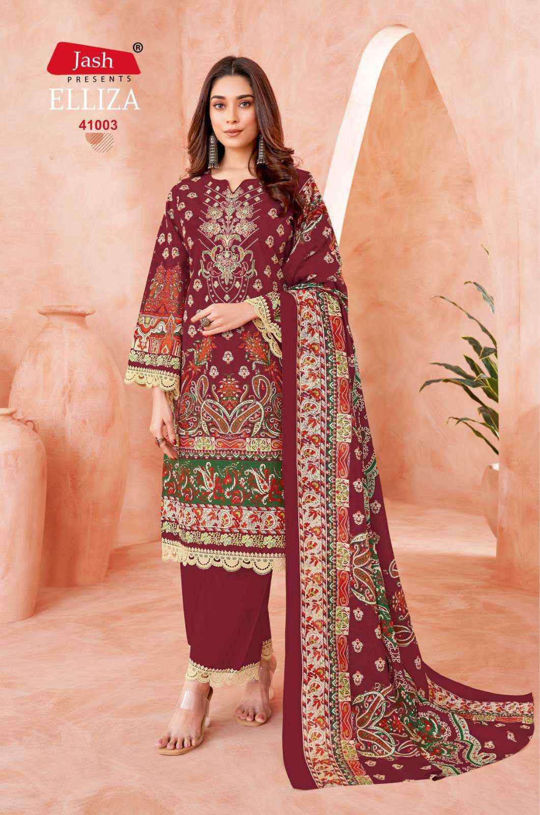 Jash Elliza Vol 41 Wholesale Cotton Dress Material ( 10 pcs Catalogue )