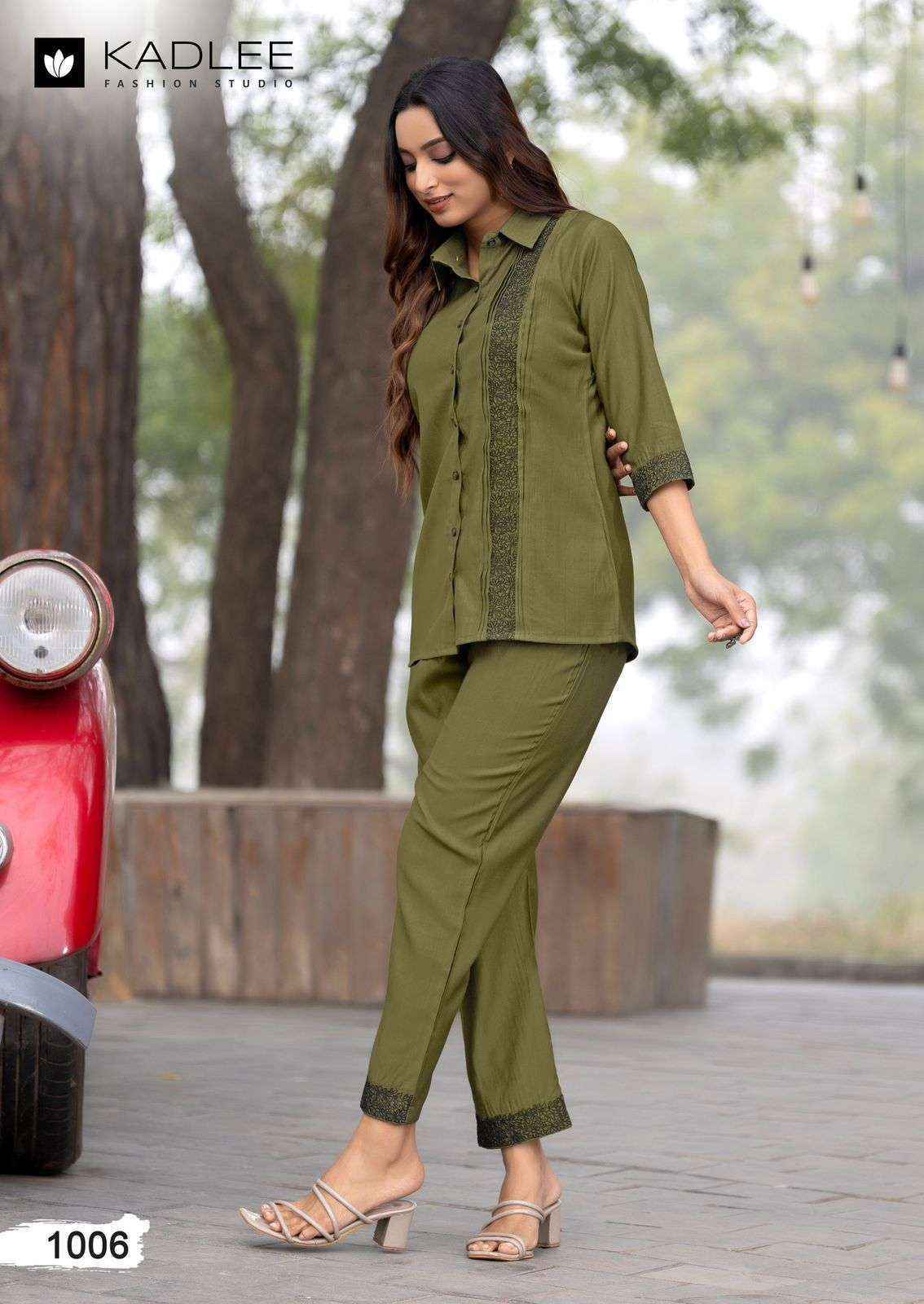 Kadlee High Touch Viscouse Co ord Set 6 pcs Catalogue