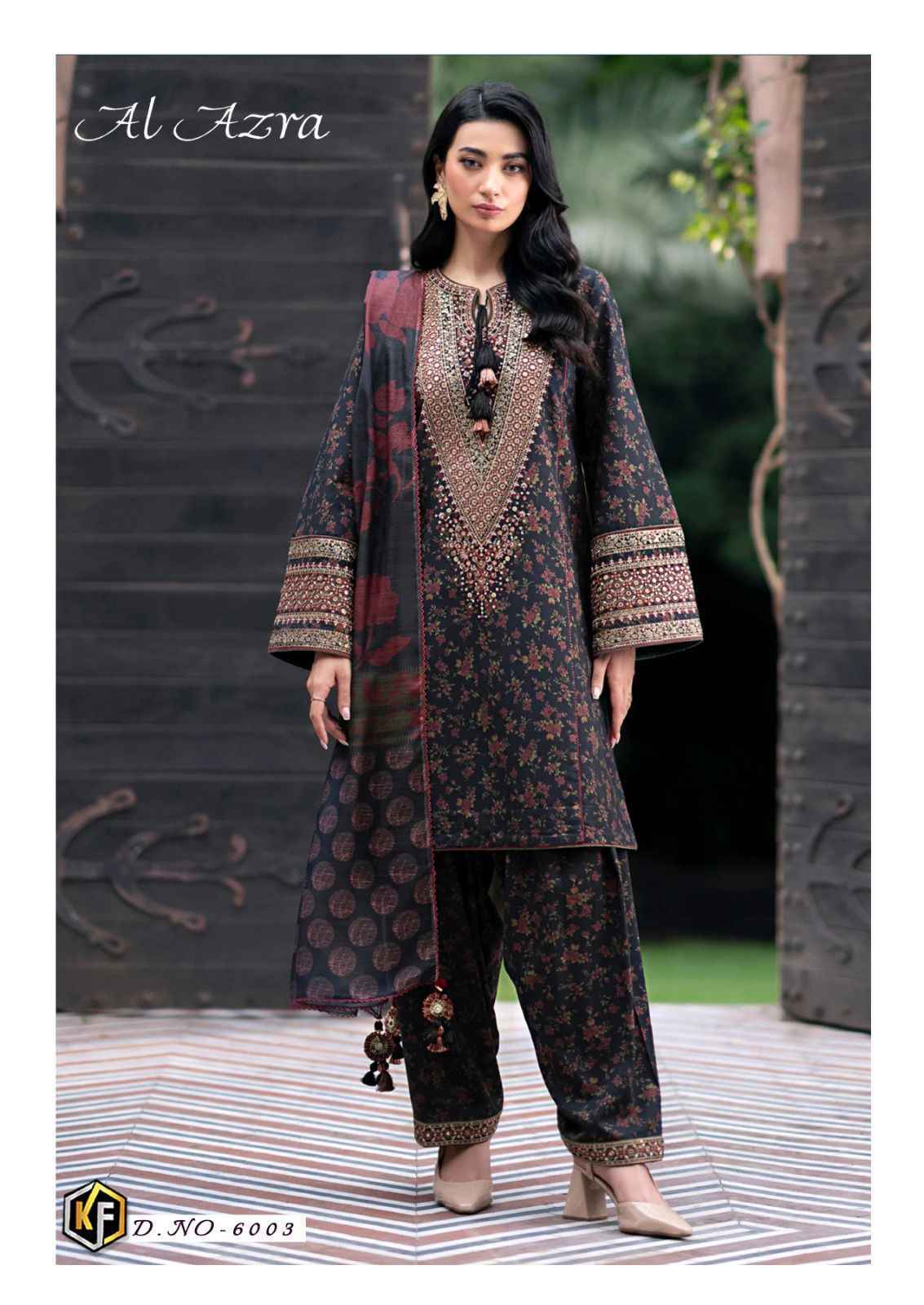Keval Fab Al Azra Vol 6 Pakistani Salwar Kameez At Wholesale Price ( 6 pcs Catalogue )