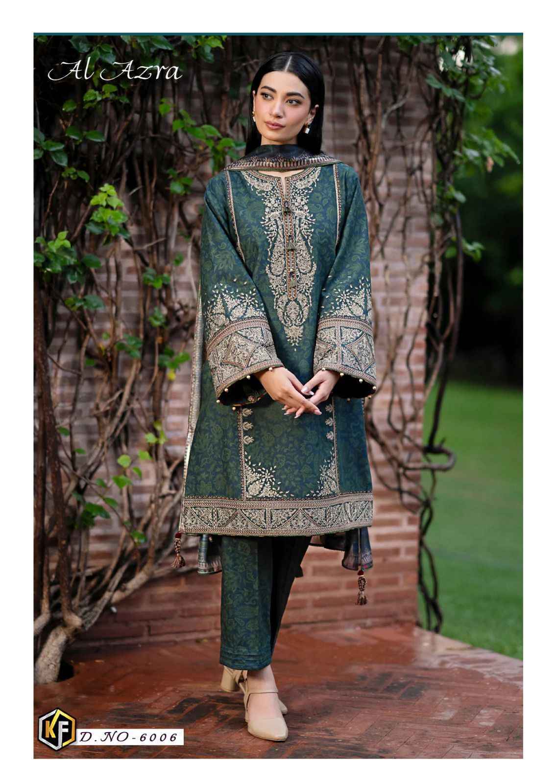Keval Fab Al Azra Vol 6 Pakistani Salwar Kameez At Wholesale Price ( 6 pcs Catalogue )