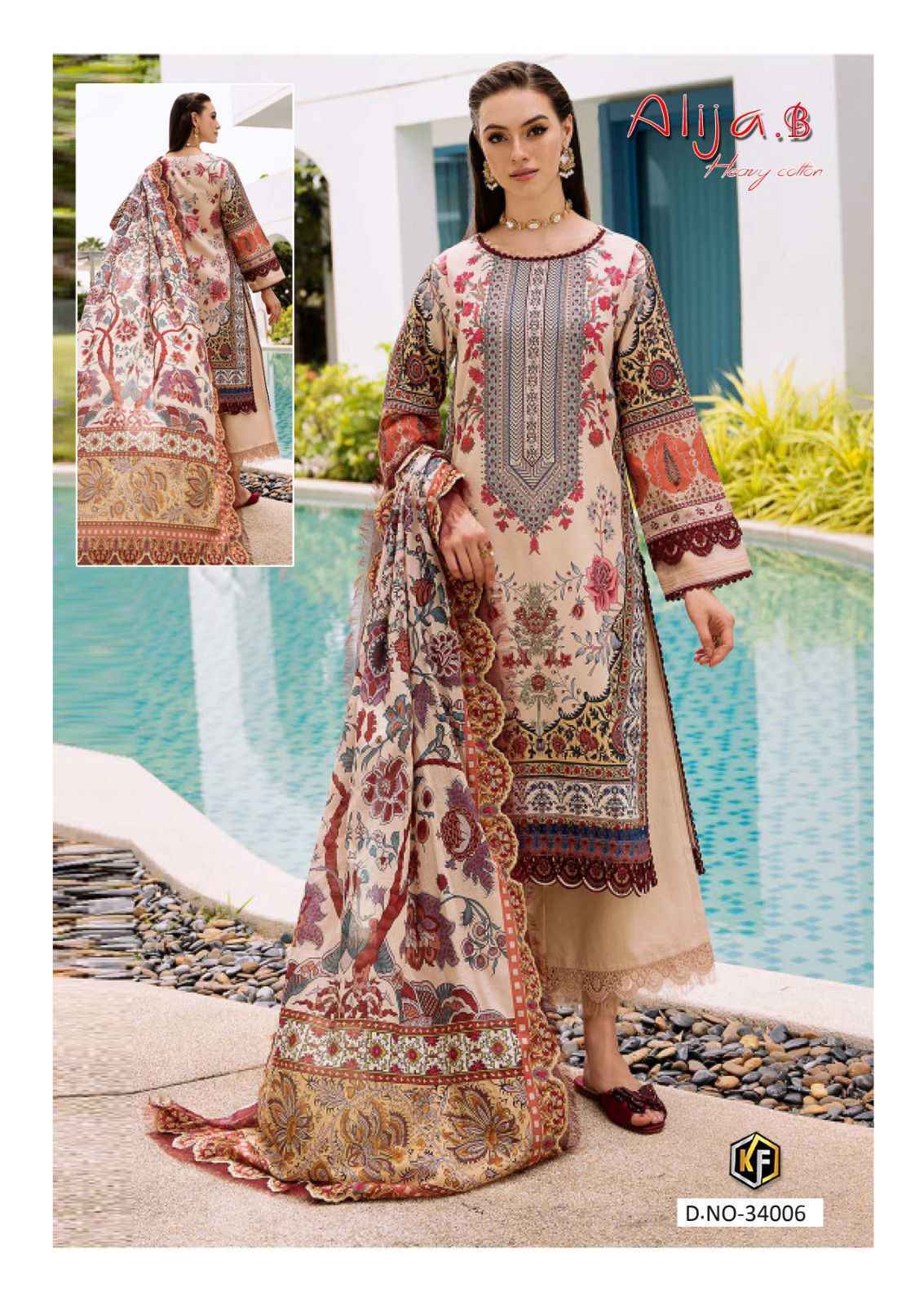 Keval Fab Alija B Vol 34 Wholesale Pakistani Salwar Kameez Wholesale Price  ( 6 pcs Catalogue )
