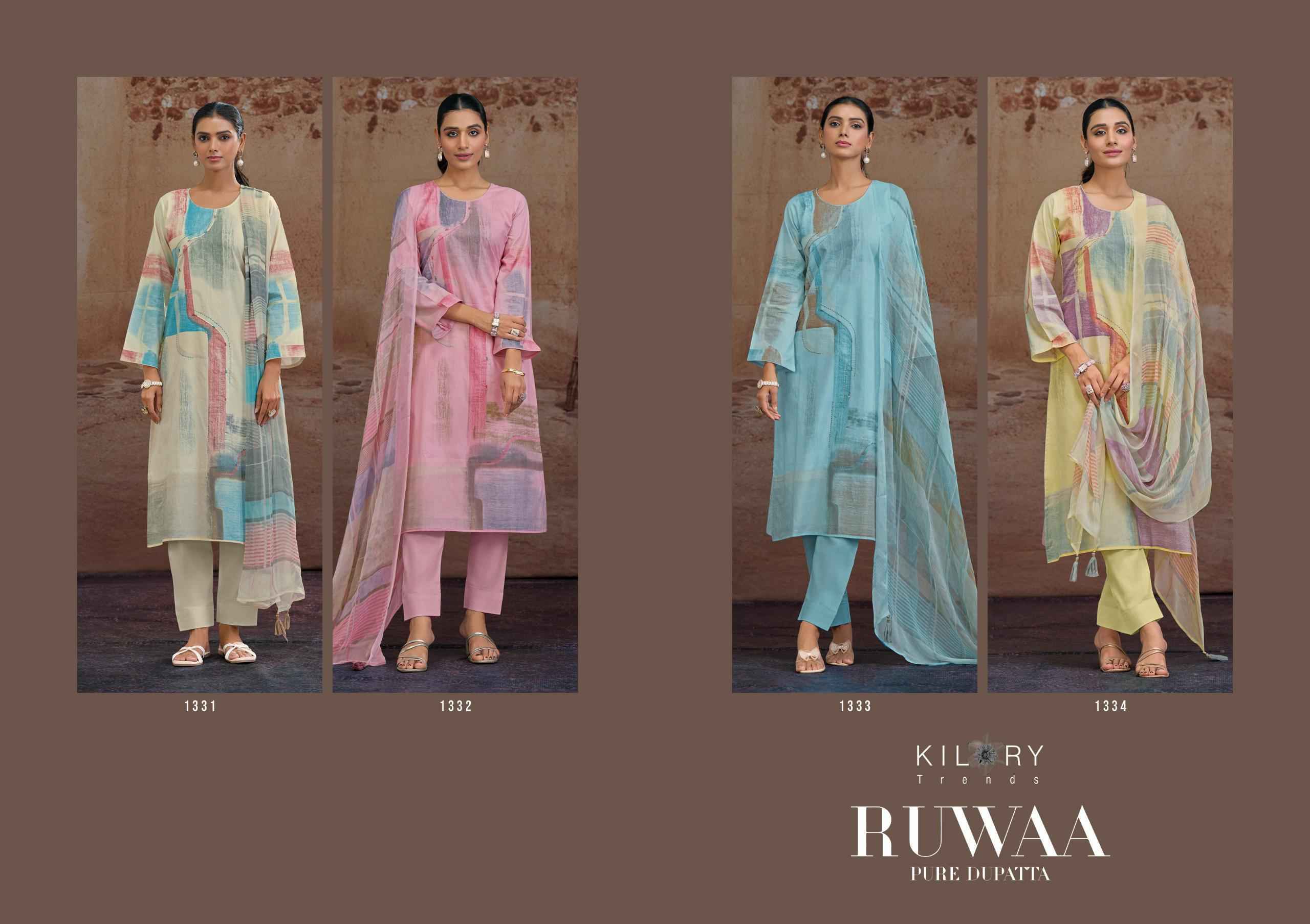 Kilory Trends Ruwaa Wholesale Cotton Dress Material Lowest Price ( 4 pcs Catalogue )