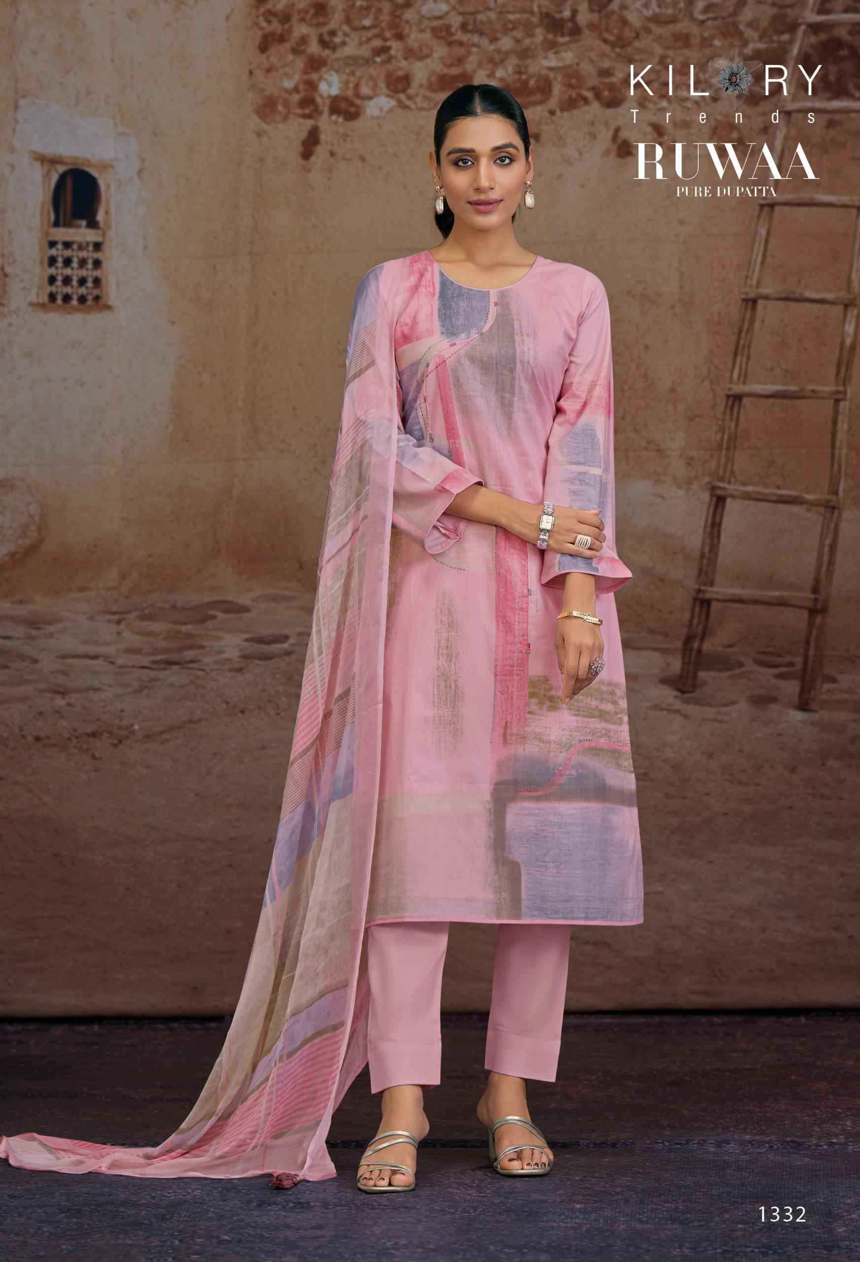 Kilory Trends Ruwaa Wholesale Cotton Dress Material Lowest Price ( 4 pcs Catalogue )