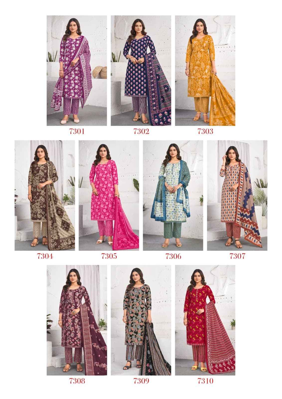 Laado cotton Vol 73 Cotton Punjabi Patiyala Salwar Suits ( 10 Pcs Catalogue )