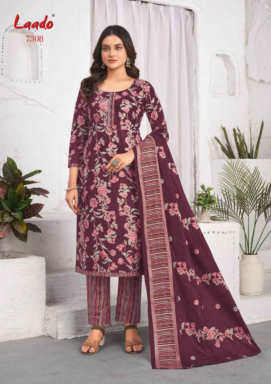 Laado cotton Vol 73 Cotton Punjabi Patiyala Salwar Suits ( 10 Pcs Catalogue )