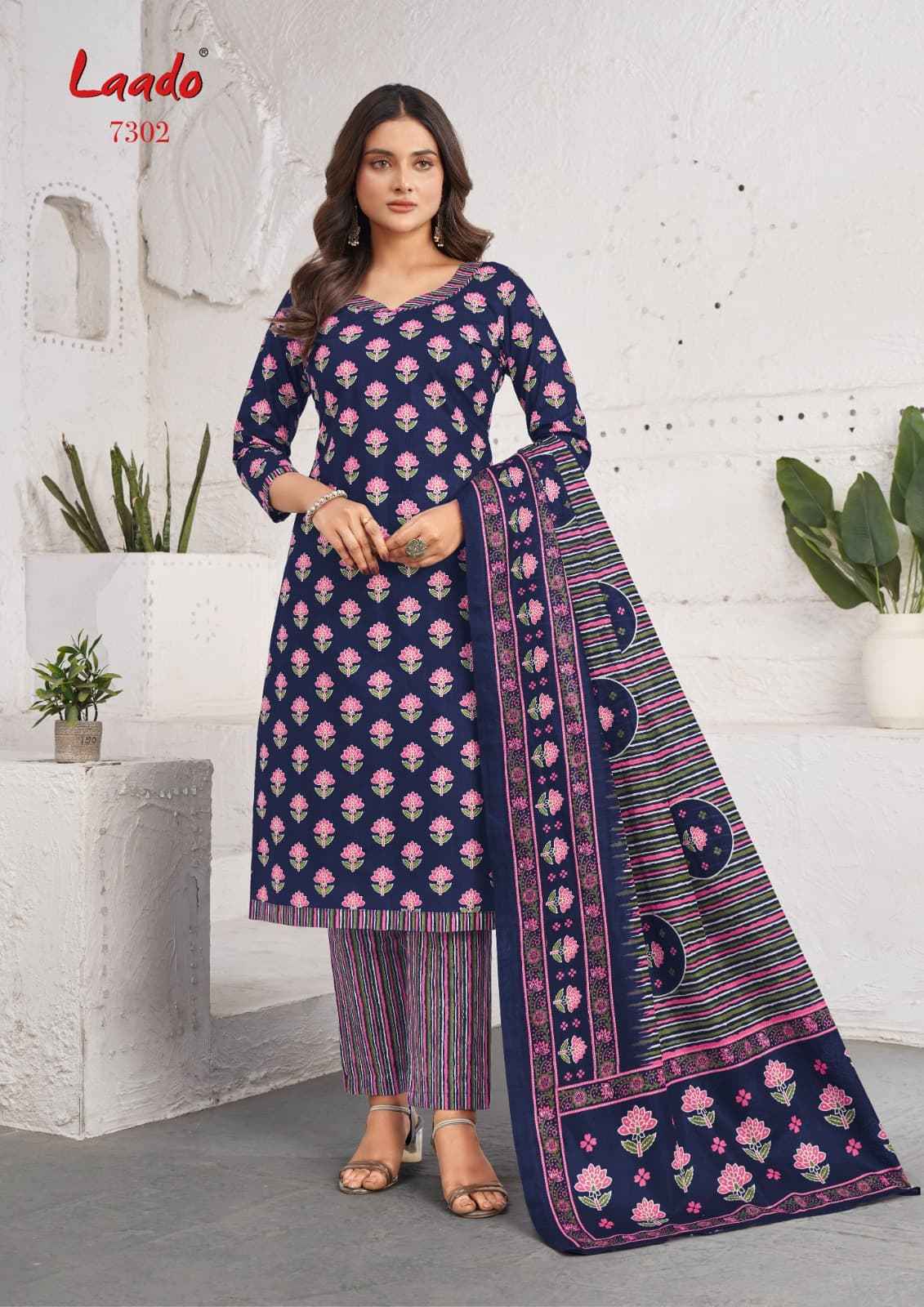 Laado cotton Vol 73 Cotton Punjabi Patiyala Salwar Suits ( 10 Pcs Catalogue )