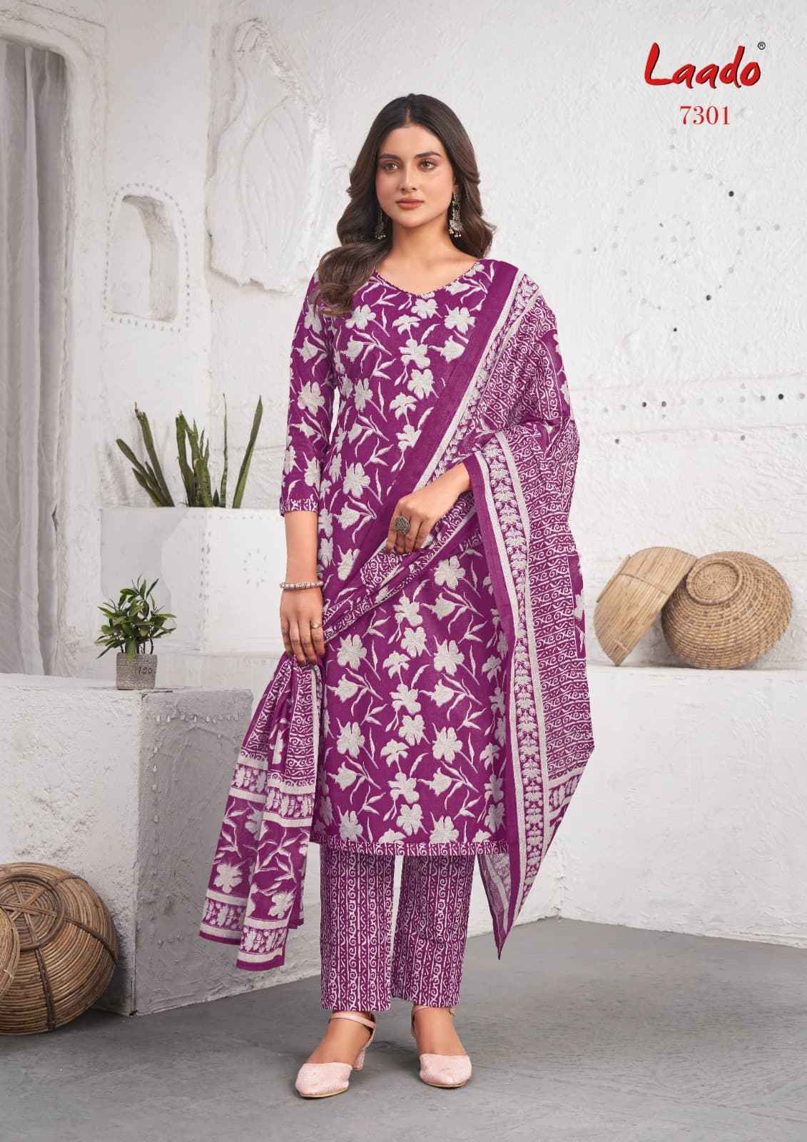 Laado cotton Vol 73 Cotton Punjabi Patiyala Salwar Suits ( 10 Pcs Catalogue )