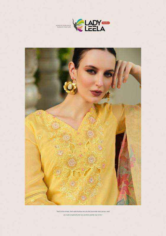Lady Leela Varnika Wholesale Organza Designer Readymade Suits ( 6 pcs Catalog )