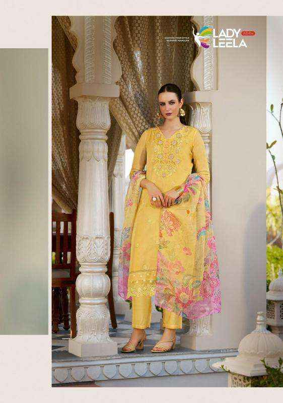 Lady Leela Varnika Wholesale Organza Designer Readymade Suits ( 6 pcs Catalog )
