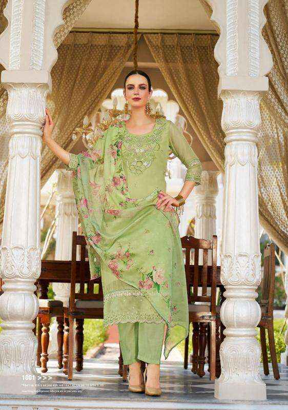Lady Leela Varnika Wholesale Organza Designer Readymade Suits ( 6 pcs Catalog )