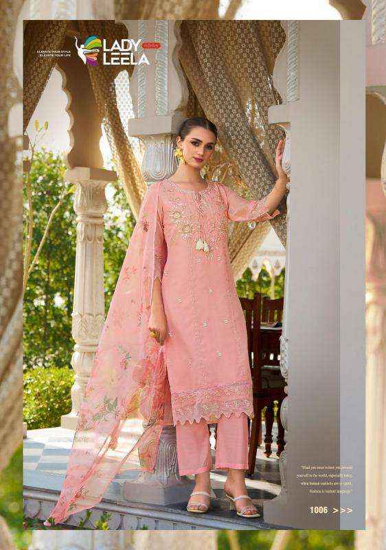 Lady Leela Varnika Wholesale Organza Designer Readymade Suits ( 6 pcs Catalog )