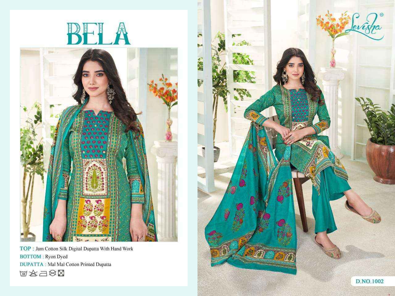 Levisha Bela Wholesale Jam Cotton Salwar Kameez At Wholesale Price ( 4 pcs Catalogue )