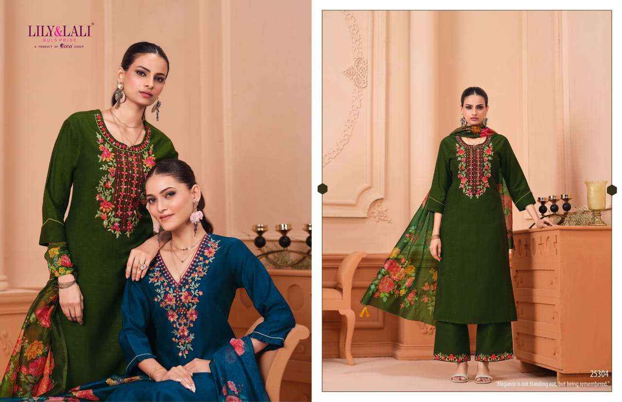 LILY AND LALI MONALISA VOL 6 VISCOSE READYMADE SUITS ( 6 PCS CATALOGUE )
