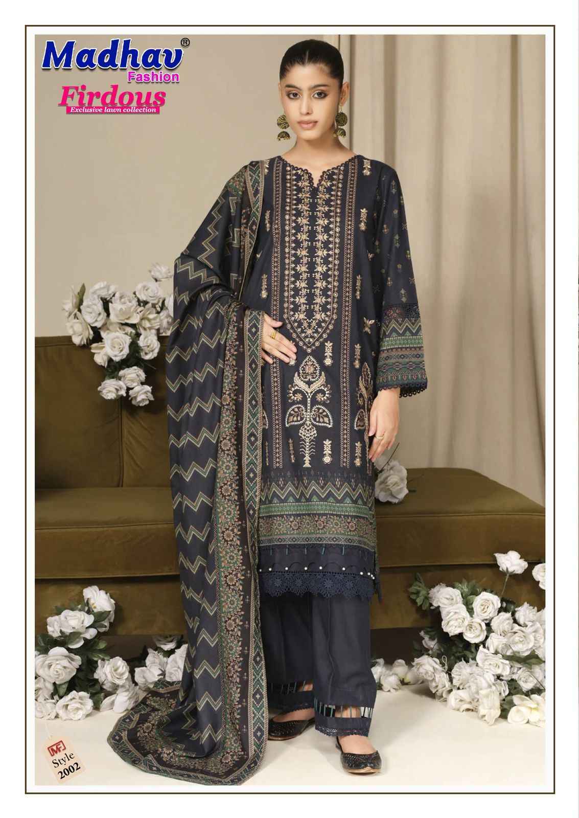 Madhav Fashion Firdous Vol 2 Wholesale Pakistani Suits ( 6 pcs Catalogue )