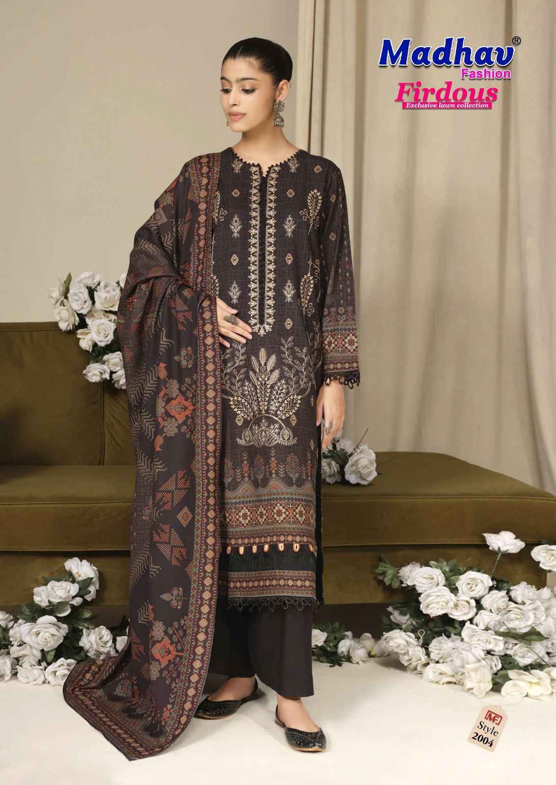 Madhav Fashion Firdous Vol 2 Wholesale Pakistani Suits ( 6 pcs Catalogue )