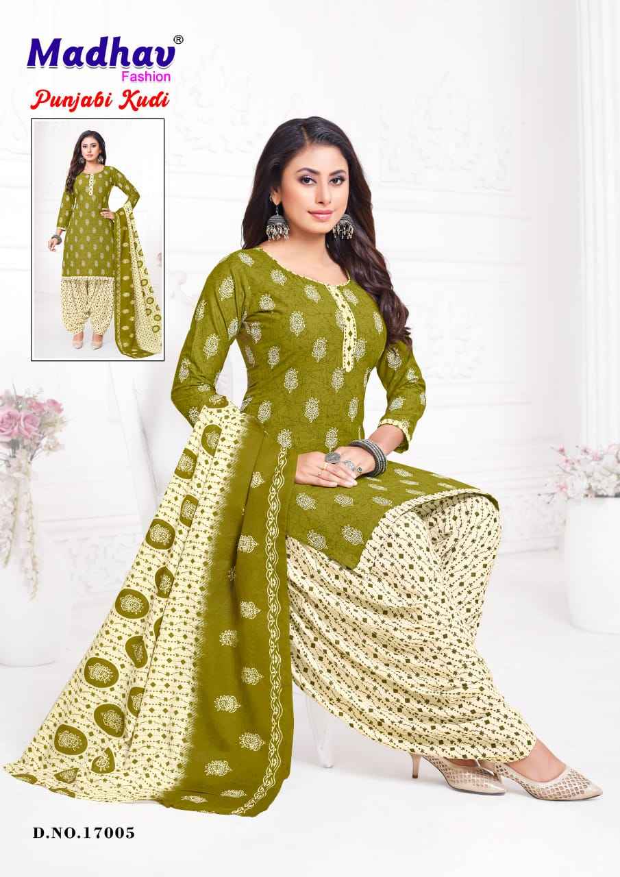 Madhav Panjabi Kudi Vol 17 Wholesale Printed Cotton Dress Material ( 10 Pcs Catalogue )