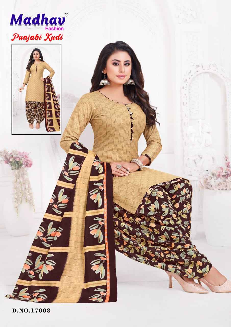 Madhav Panjabi Kudi Vol 17 Wholesale Printed Cotton Dress Material ( 10 Pcs Catalogue )