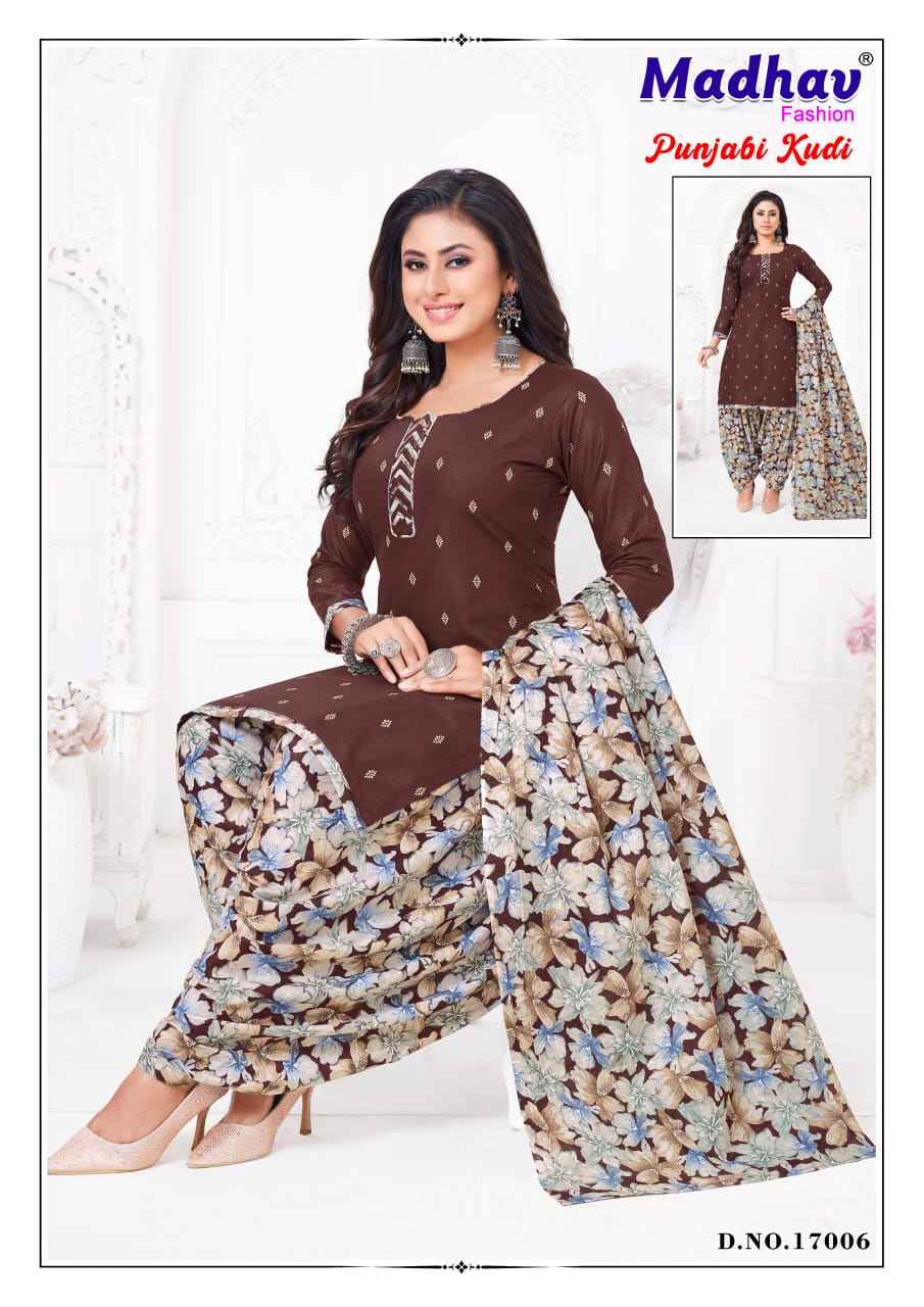 Madhav Panjabi Kudi Vol 17 Wholesale Printed Cotton Dress Material ( 10 Pcs Catalogue )