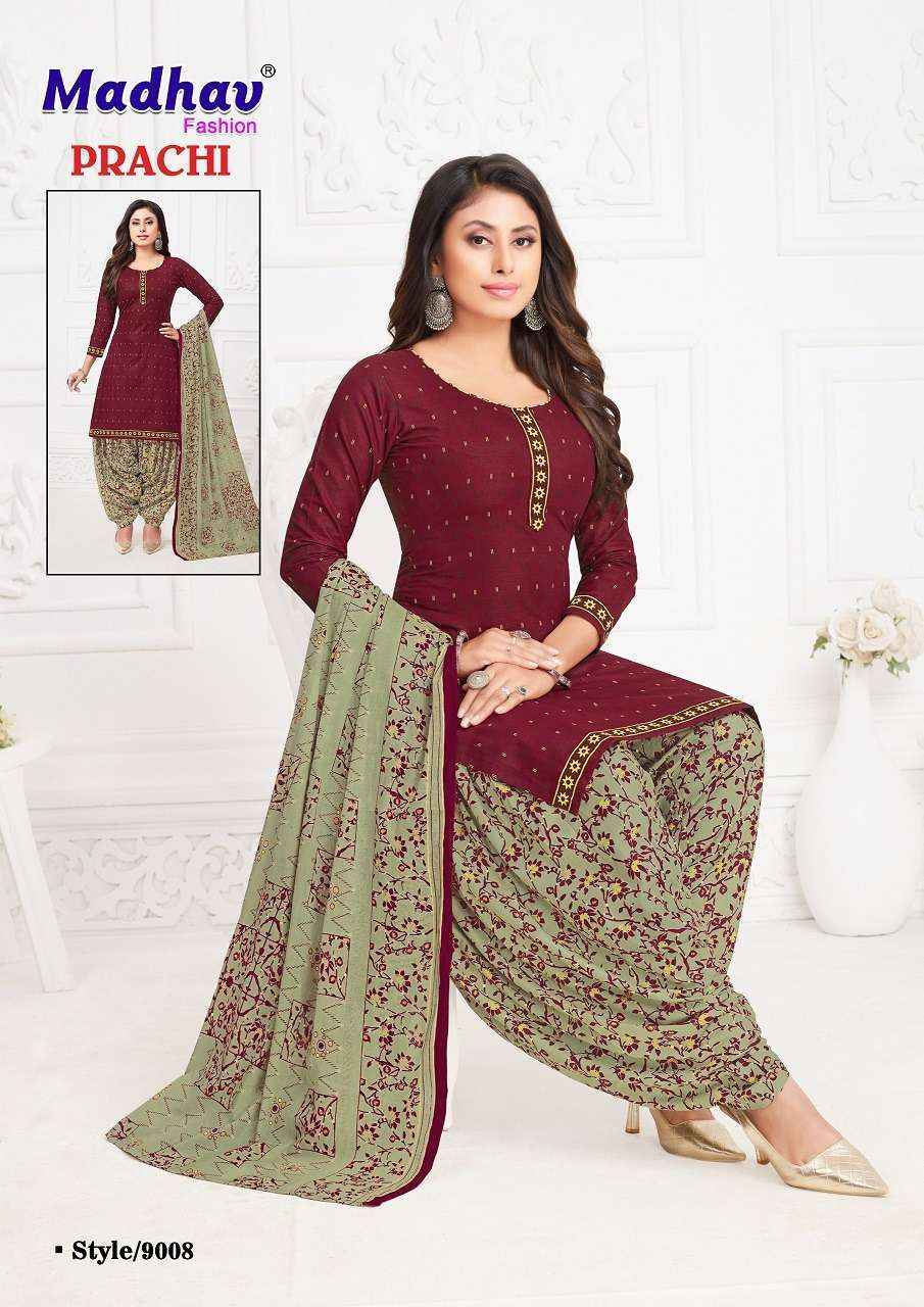 Madhav Prachi Vol 9 Wholesale Cotton Printed Dress Material ( 10 Pcs Catalogue )