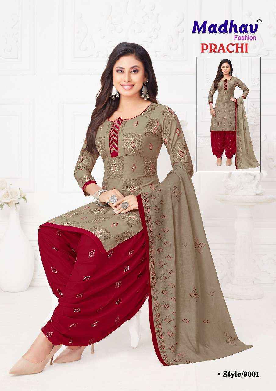 Madhav Prachi Vol 9 Wholesale Cotton Printed Dress Material ( 10 Pcs Catalogue )