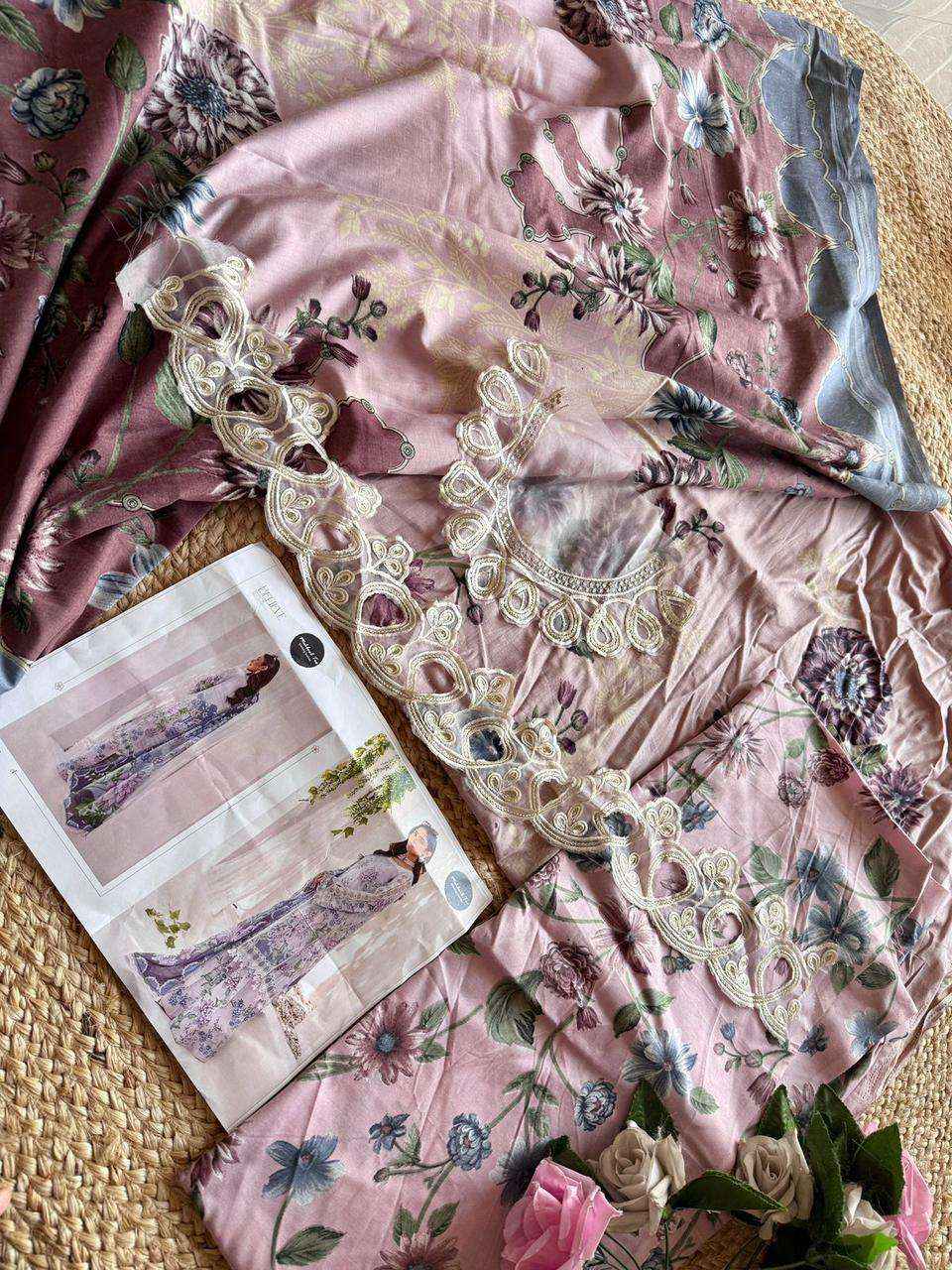 MEHBOOB TEX DESIGN NO - 1522-1524-1526 PURE COTTON PRINT EMBROIDERED SELF WORK PAKISTANI DRESS MATERIAL WHOLESALE PRICE ( 3 PCS CATALOG )