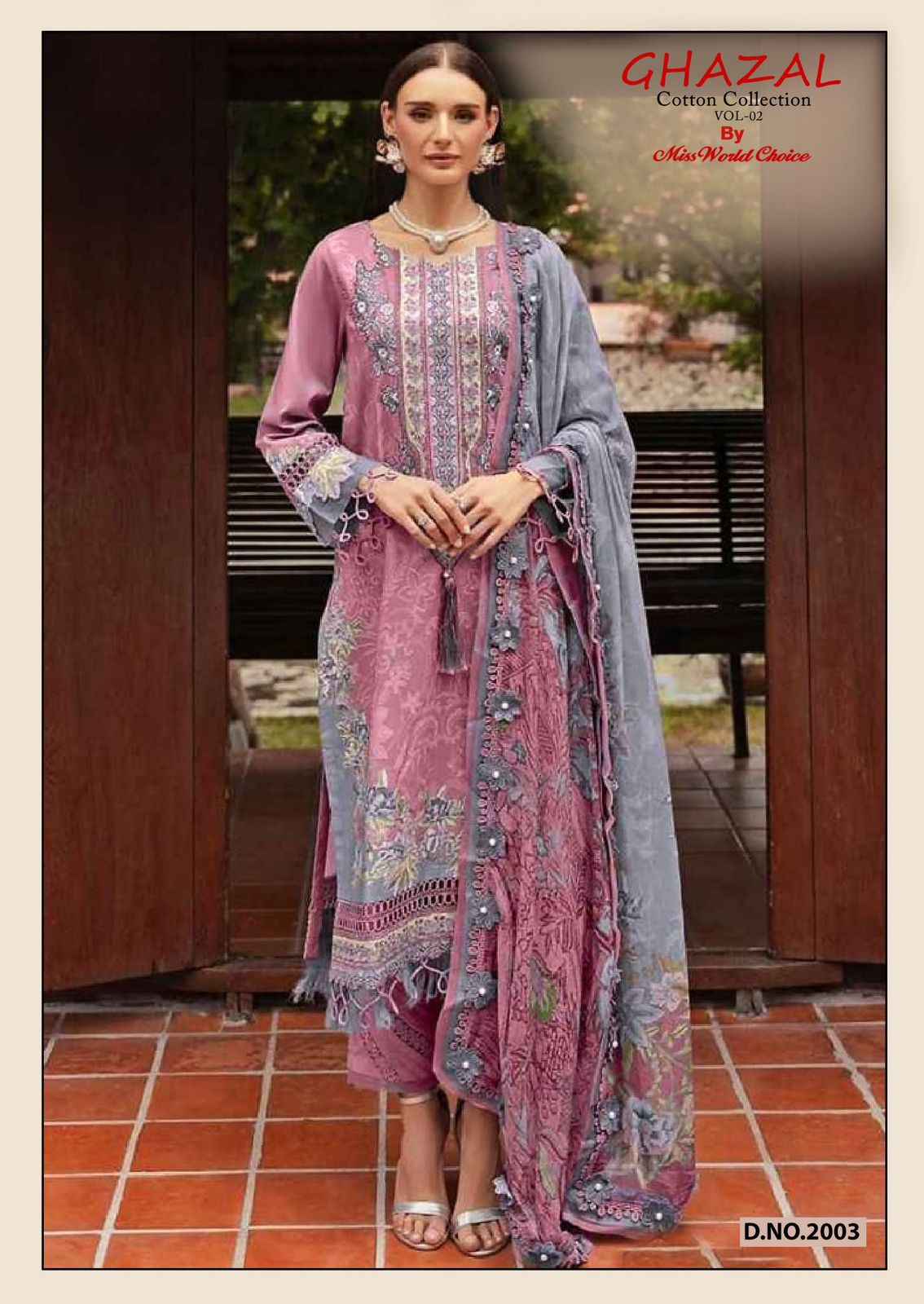 Miss World Choice Ghazal Vol 2 Cotton Dress Material ( 6 Pcs Catalogue )