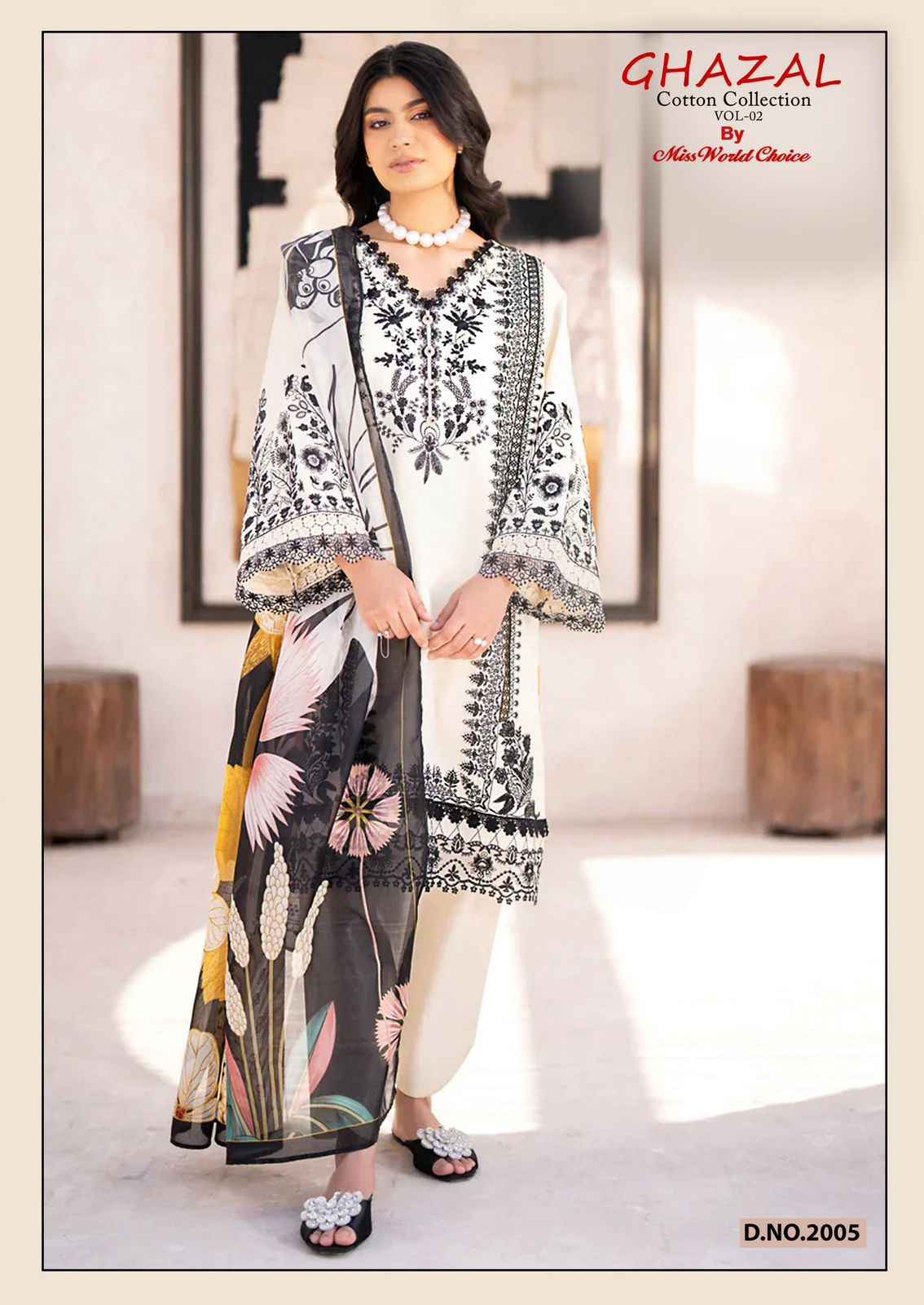 Miss World Choice Ghazal Vol 2 Cotton Dress Material ( 6 Pcs Catalogue )