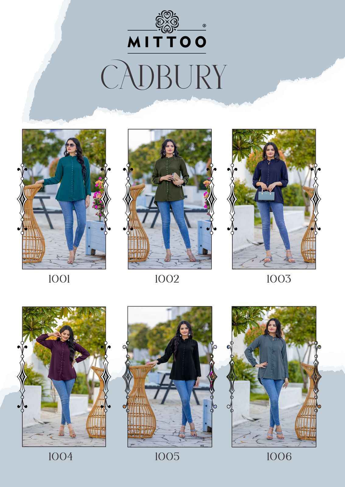 Mittoo Cadbury Short Cotton Kurti Wholesale Price ( 6 Pcs Catalog )