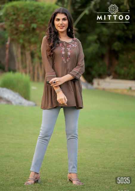 Mittoo Victoria Vol 7 Short Rayon Kurti  Wholesale Price ( 6 Pcs Catalog )
