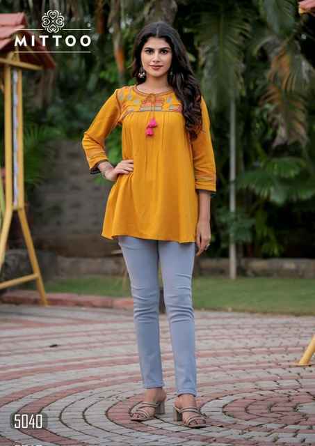 Mittoo Victoria Vol 7 Short Rayon Kurti  Wholesale Price ( 6 Pcs Catalog )