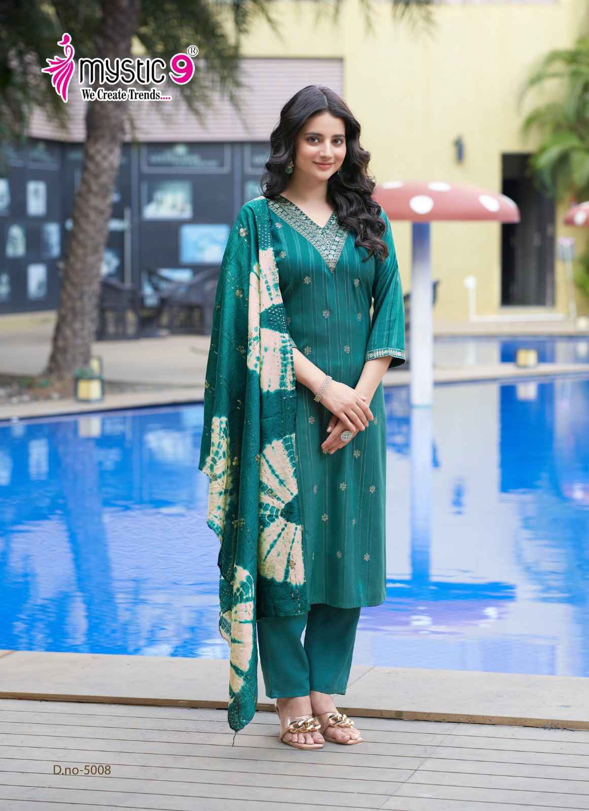 Mystic 9 Dolly Vol 5 Wholesale Rayon Kurti Combo ( 8 pcs Catalogue )