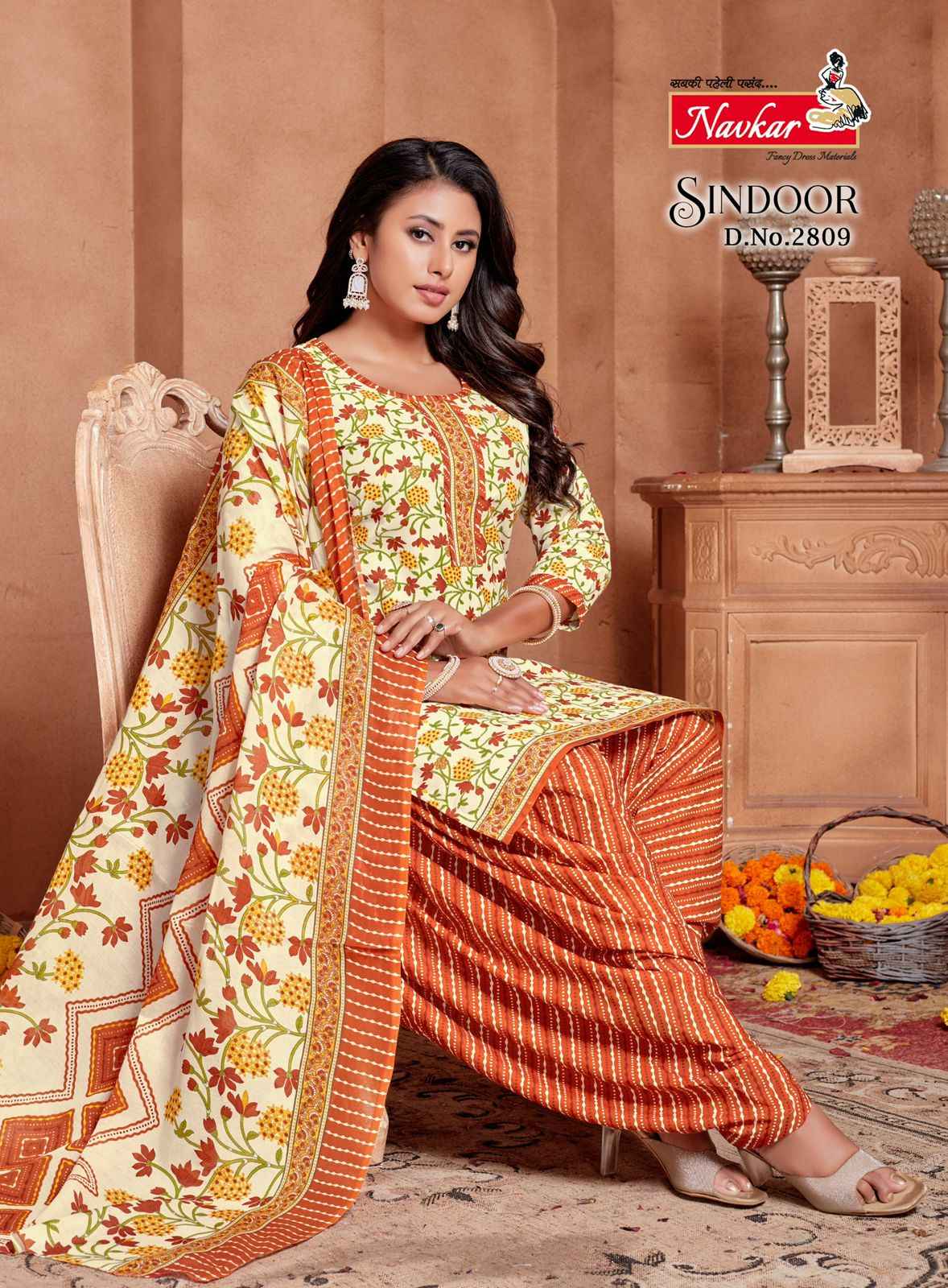 Navkar Sindoor Vol 28 Cotton With Inner Readymade Suits Wholesale Price ( 16 Pcs Catalogue )