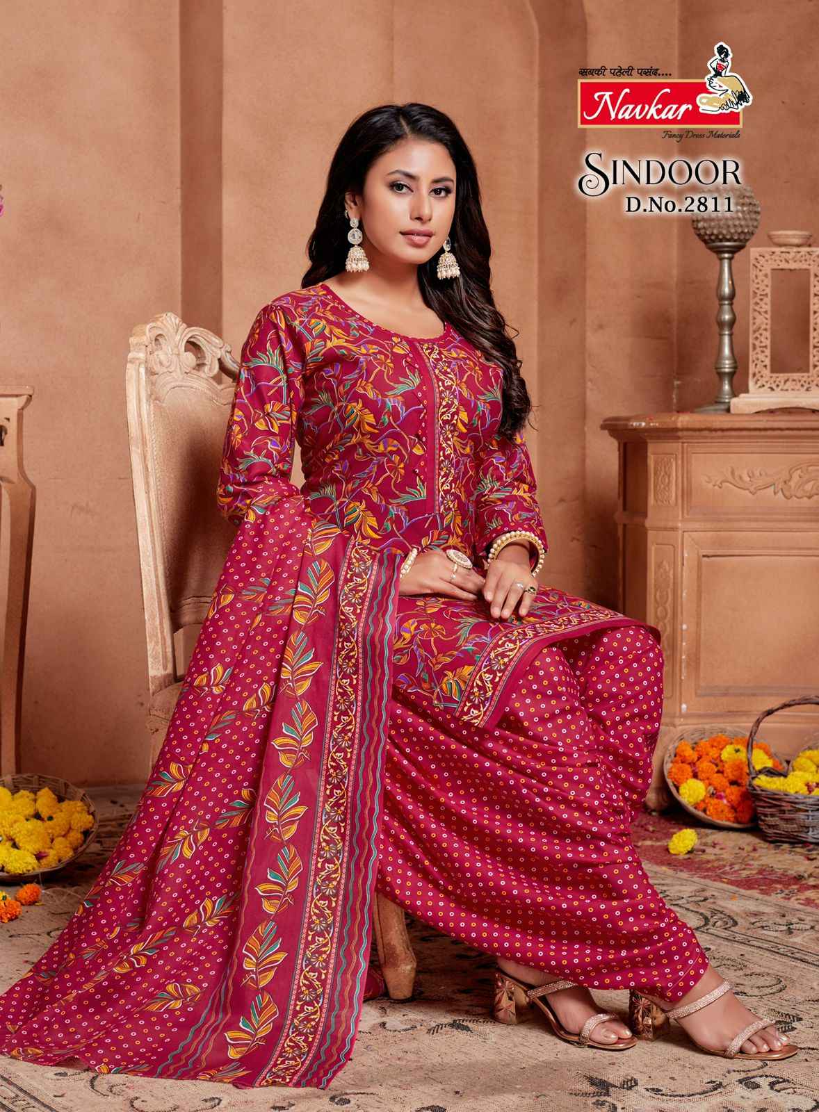 Navkar Sindoor Vol 28 Cotton With Inner Readymade Suits Wholesale Price ( 16 Pcs Catalogue )