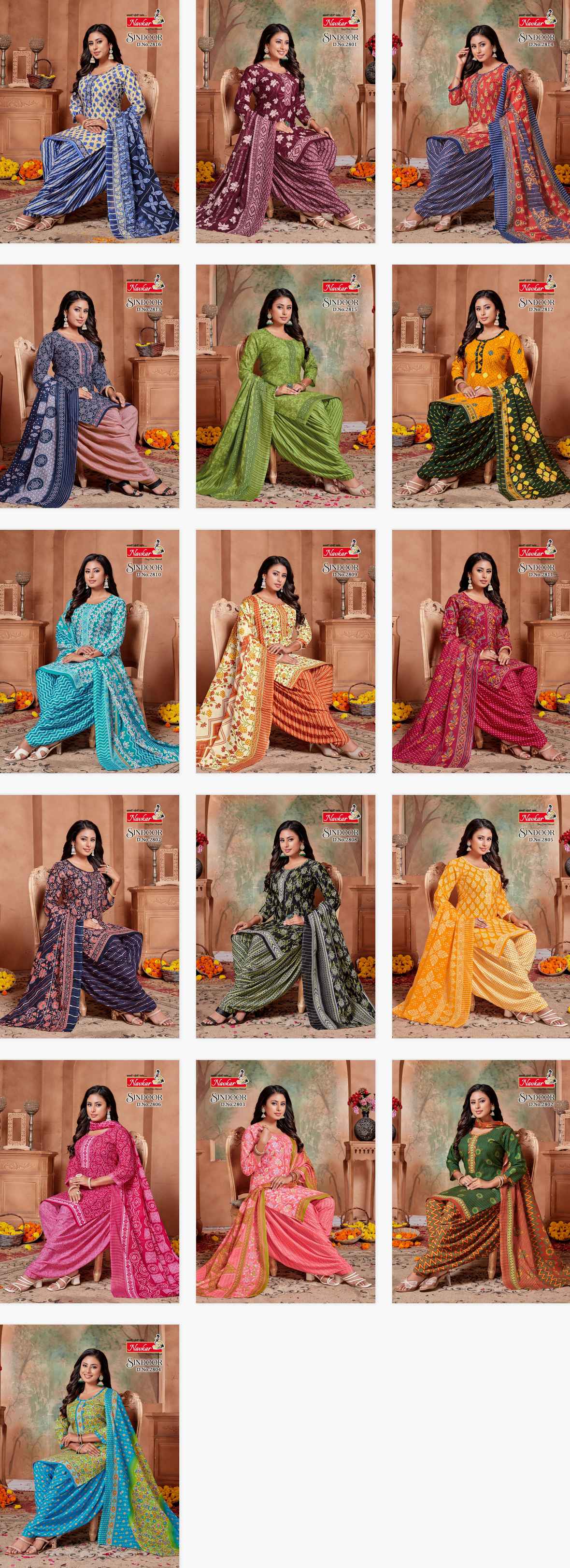 Navkar Sindoor Vol 28 Cotton With Inner Readymade Suits Wholesale Price ( 16 Pcs Catalogue )