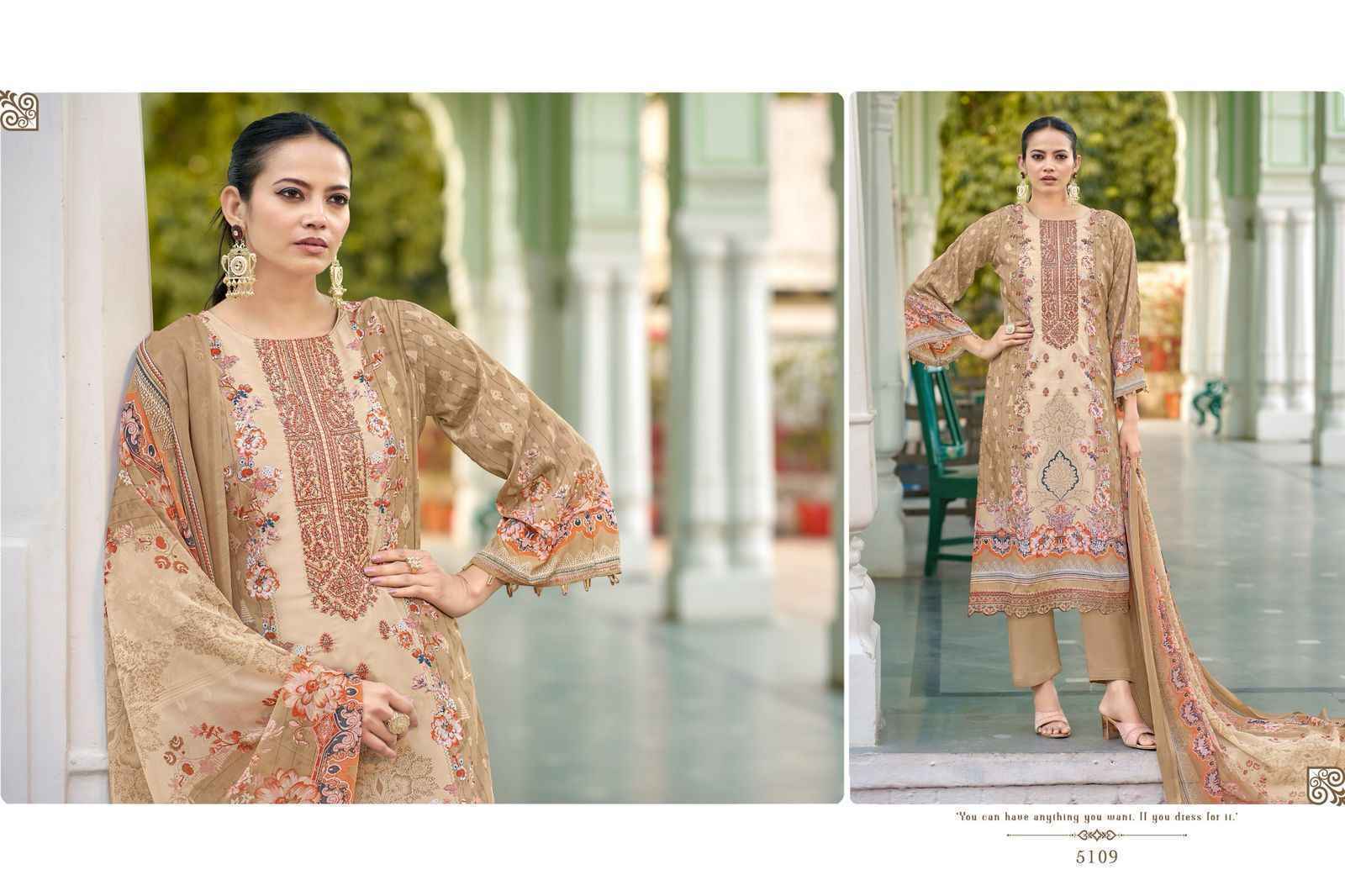 Pakiza Prints Muskan Vol 51 Kashmiri Crape Dress Material ( 10 Pcs Catalogue )