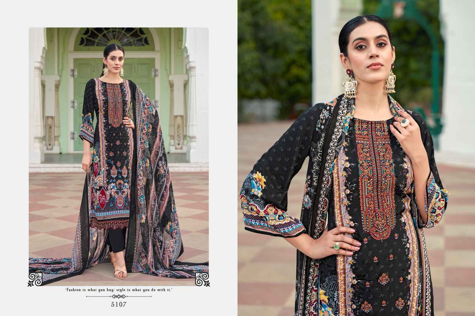 Pakiza Prints Muskan Vol 51 Kashmiri Crape Dress Material ( 10 Pcs Catalogue )