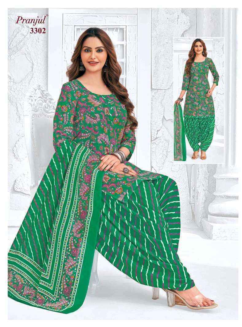 Pranjul Priyanshi Vol 33 Cotton Unstitched Churidar Material ( 6 pcs Catalogue )