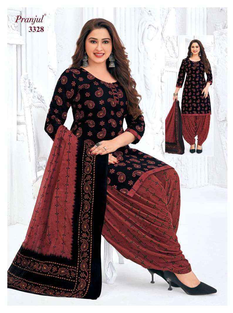 Pranjul Priyanshi Vol 33 Wholesale Cotton Salwar Kameez ( 6 pcs Catalogue )