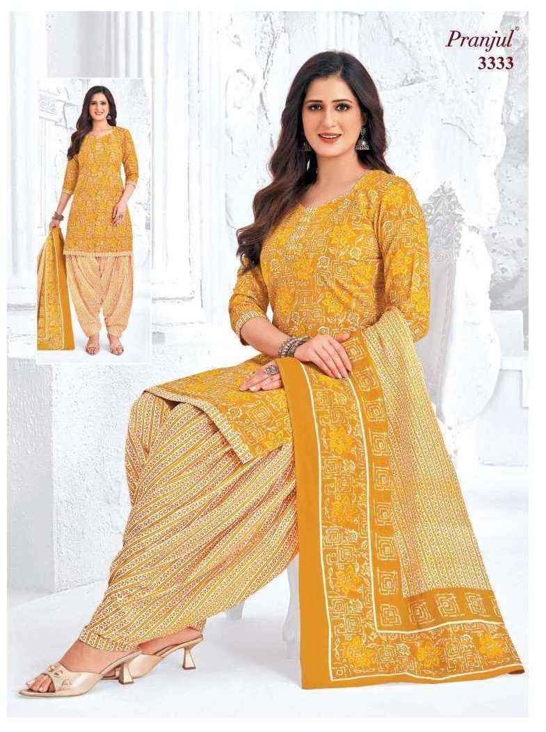Pranjul Suits Vol 33 Cotton Patiyala Salwar Suits ( 12 pcs Catalogue )